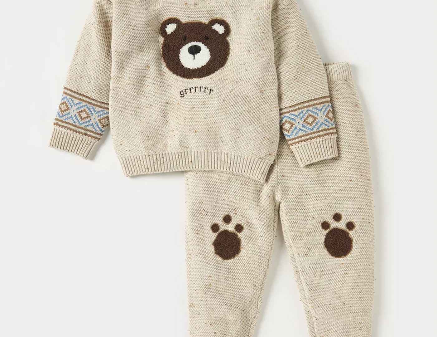 Bear Buddy Knit Set: Cozy Comfort with a Roaring Twist